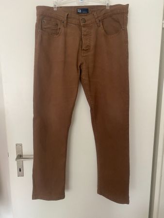 Herren Hose Jeans D`Sema Gr. 34/32 braun 98% Baumwolle